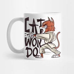 Tae Kwon Do Cat Catwondo Mug